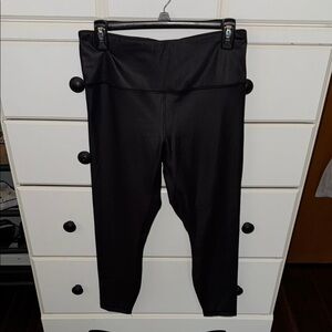 Amazon Black faux leather look leggings